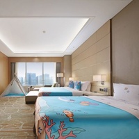 Maßgefertigtes Modernes Hotelzimmer-Möbelset Luxuriöse Familiensuite Resort Kinder-Themenzimmer Inneneinrichtung Mit Holzfurnier & Zelt