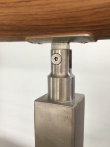 Homedeco <span class=keywords><strong>TAKA</strong></span> TK-0706 Moderno Supporto per Corrimano Regolabile in Acciaio Inox 304 316 per Balaustra in Vetro Montata su Scala - Product Image 4