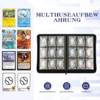 Classeur de cartes à collectionner à couverture colorée personnalisée Classeur de collection de cartes à collectionner en PU avec 9 pochettes pour YuGiOh Premium TCG Jeu de cartes de sport Album