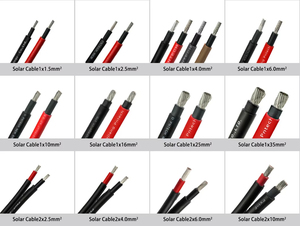 Câble de système photovoltaïque H1Z2Z2-K 2,5 mm² résistant à la lumière du soleil, fil de cuivre étamé pour la construction de centrales solaires - Product Image 5