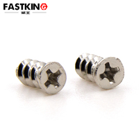 Nickel Plated KB Metric Steel Cross Recessed Countersunk Flat Head Self Tapping Screw