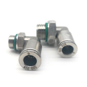 Coude de raccordement rapide pour tuyau d'air, adaptateur pneumatique à connexion rapide pour transfert de gaz et de fluides - Product Image 4