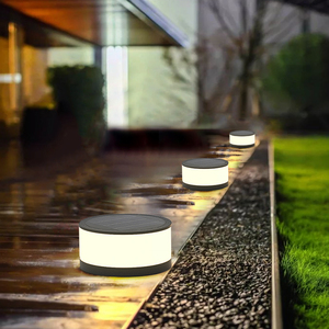 LED jardín Luz de decoración patio camino impermeable al aire libre <span class=keywords><strong>Pilar</strong></span> lámpara para patio cerca <span class=keywords><strong>el</strong></span> camino Solar poste de luz - Product Image 2