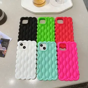 Nueva funda de teléfono a la moda para iPhone 15, funda de silicona para teléfono, fundas luminosas para iPhone 13 14 pro Max, funda para teléfono móvil de color puro