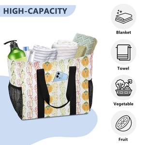Customs Heavy Duty Foldable Hawaii <b>Printing</b> Shopping Tote Bag Supermarket Kitchen <b>Extra</b> <b>Large</b> Reusable Grocery Bags - Product Image 5