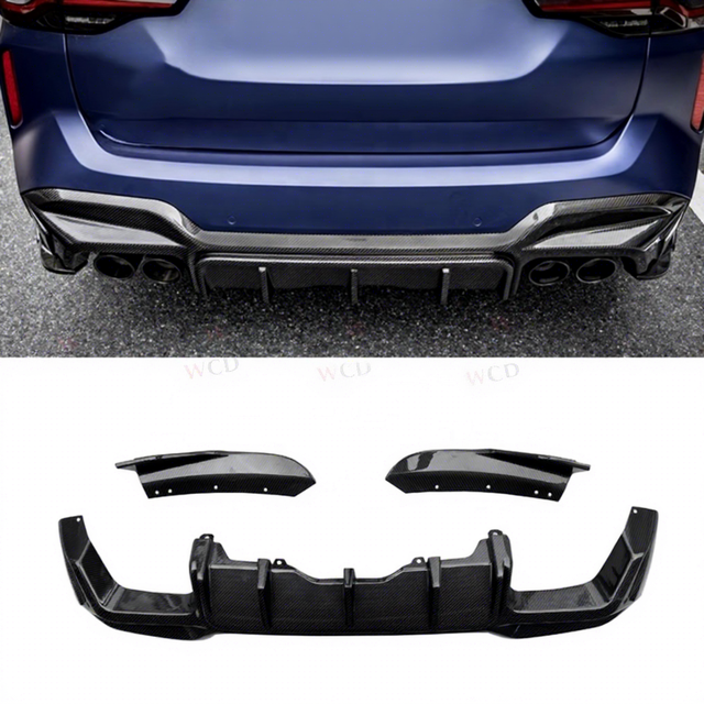 High Quality New Carbon Fiber Rear Bumper Diffuser for BMW X3M F97 2019+ Rear Lip Diffuser Bodykit