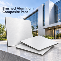 Panneau composite en aluminium brossé sur mesure de 3 mm en cuivre antique pour revêtement de porte de placard