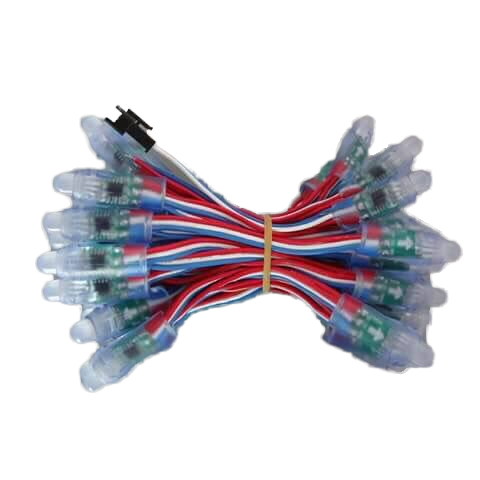 IP68 Waterproof WS2811 IC 12mm LED Pixel Light Module Addressable Smart Christmas Lights for Outdoor Landscape Use Plastic Lamp