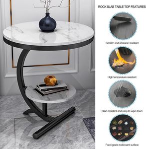Light Luxury Modern Accent <b>Table</b> Elegant Side <b>Table</b> for Dining Living Room Balcony or Side Cabinet Coffee <b>Table</b> Set - Product Image 2