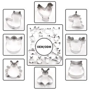 Chất Lượng Tốt Động Vật Thép Không Gỉ Kim Loại Cookie Thiết Kế Khuôn Biscuit Máy Cắt Bán Buôn - Product Image 2