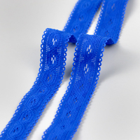 Bande de dentelle élastique en nylon à bord picot pour la décoration de vêtements, la ceinture extensible pour sous-vêtements et le bricolage