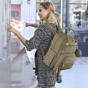 Muestra gratuita de mochila pañalera de gran capacidad para mujer, mochila multiusos para bebé niño o niña - Product Image 6