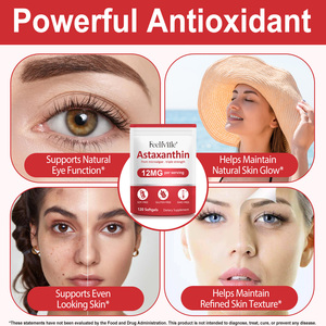Integratori di Olio di Astaxantina da Estratti Vegetali, Capsule Softgel di Astaxantina al 5%, per la Salute degli Occhi e delle Articolazioni - Product Image 3