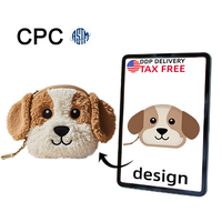 Kawaii personnalisé chaton en peluche porte-monnaie peluche sacs à main jouet fait à la main fabricant chat en peluche portefeuille