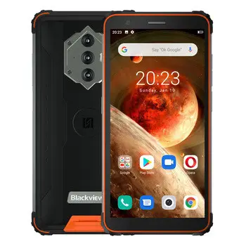 Blackview BV6600 Octa कोर 4GB 64GB 8580mAh एनएफसी नई आगमन खुला स्मार्ट फोन बीहड़ स्मार्टफोन्स