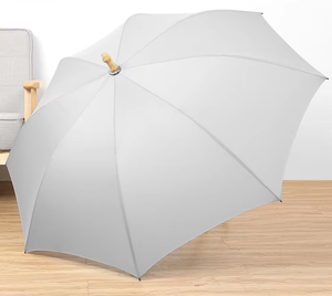 <span class=keywords><strong>Parapluie</strong></span> de golf durable avec coutures 8K, manche droit en bois de bambou lisse en forme de J, <span class=keywords><strong>parapluie</strong></span> manuel droit - Product Image 2