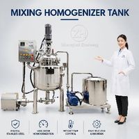 Machine de fabrication d'huiles et graisses lubrifiantes de 50, 100, 200 litres, mélangeur homogénéisateur à cisaillement élevé, équipement industriel chimique