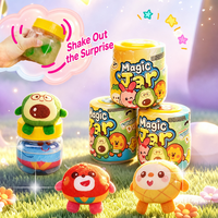 Jouets Surprise Activés par l'Eau, Jouet Anti-Stress, Boîte Mystère, Pot Magique à Secouer avec Peluche