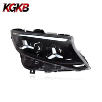 Ensemble de phares LED KGKB pour Benz Vito W447 2016-2023, lentille de projecteur, double faisceau, 6500K, avec clignotant séquentiel, Plug & Play