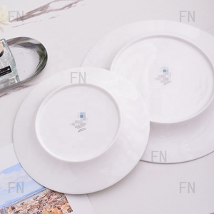 Juego de Platos de Porcelana Fina de Alta Calidad, 2 Piezas, Platos para Bistec y Ensalada, Blanco y Azul, 8 y 10 Pulgadas, Estilo Rústico, Regalo para Fiestas, Uso Doméstico - Product Image 4