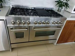 Cucina a Gas con Forno 7 Fuochi Personalizzabile Verticale Domestica Commerciale con Cappa Fornello a Induzione Elettrodomestici da Cucina - Product Image 2