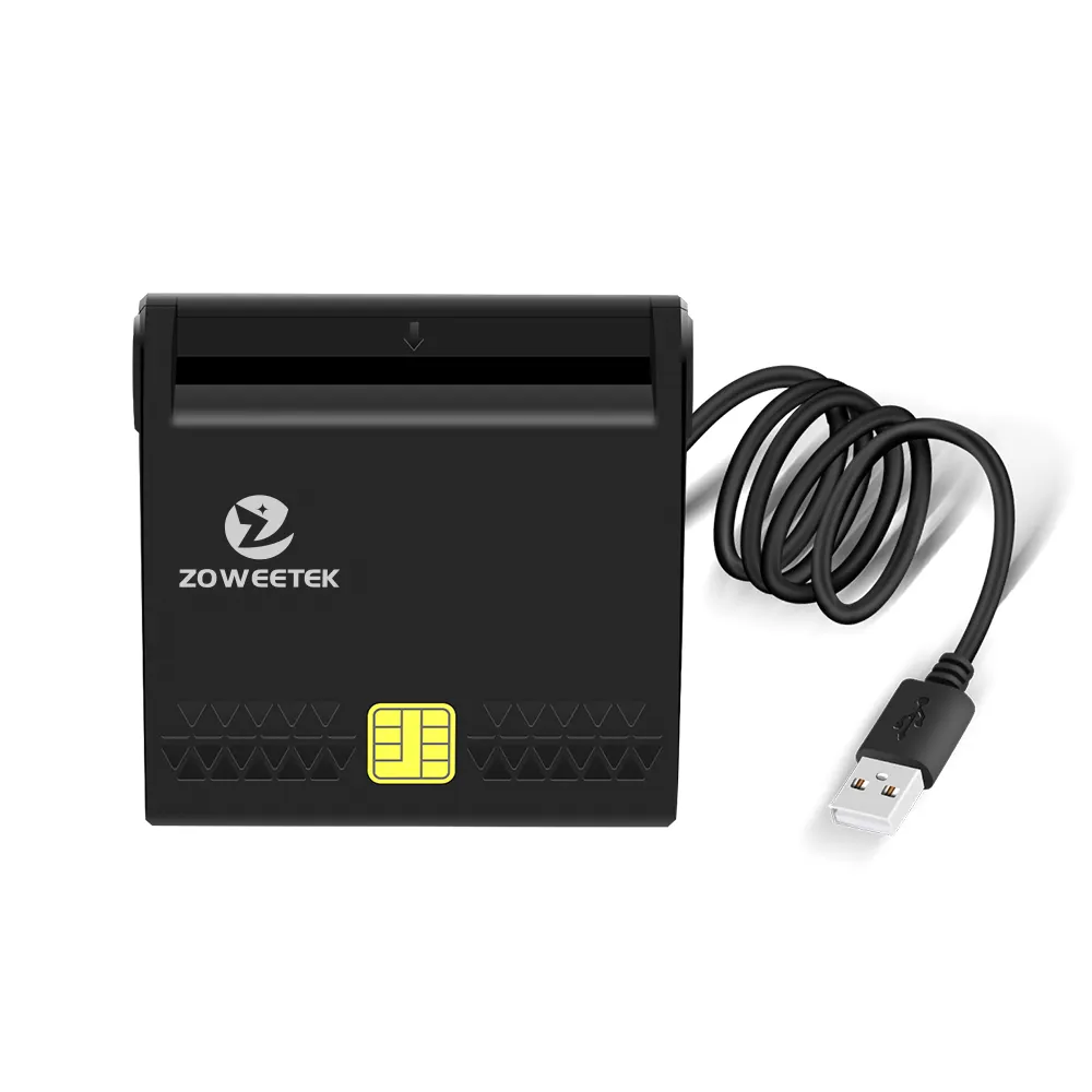Zoweteek lettore di Smart Card portatile 12026-10 SD TF MMC Card Writer e lettore ISO 7816 Memory Stick Card