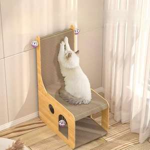 Rascador para Gatos OEM/ODM con Casa de Hierba Gatera, Venta al por Mayor, Mueble Clásico de Cartón Corrugado, Embalaje de Cartón - Product Image 2