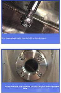 Surri 100L 300L hoàn thành dây chuyền sản xuất sữa tiệt trùng sữa tươi Thiết bị bể tiệt trùng - Product Image 4