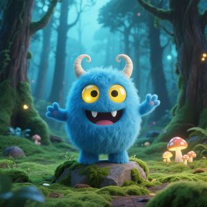 Monstruo de Peluche Azul Personalizado al por Mayor, Juguetes de Peluche de Monstruo Personalizados, Venta Directa de Fábrica - Product Image 1