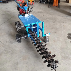 2025 Hot Sale Diesel Power 18HP <strong>Handheld</strong> <strong>Trench</strong> Digging Machine Agricultural <strong>Digger</strong> with Gearbox &amp; Motor - Product Image 1