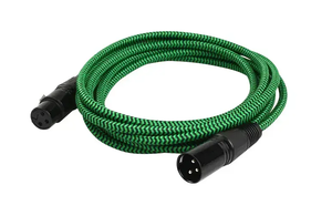 Câble audio tressé blindé XLR mâle-femelle <span class=keywords><strong>Tlink</strong></span> TL-G109 3m (10ft) pour microphone/haut-parleur, conducteur en cuivre nu - Product Image 2
