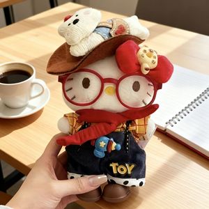 Hello Kitty Plush <b>Toy</b> Doll With Glasses And Hat 1584 Cm Unisex For Kids - Product Image 1
