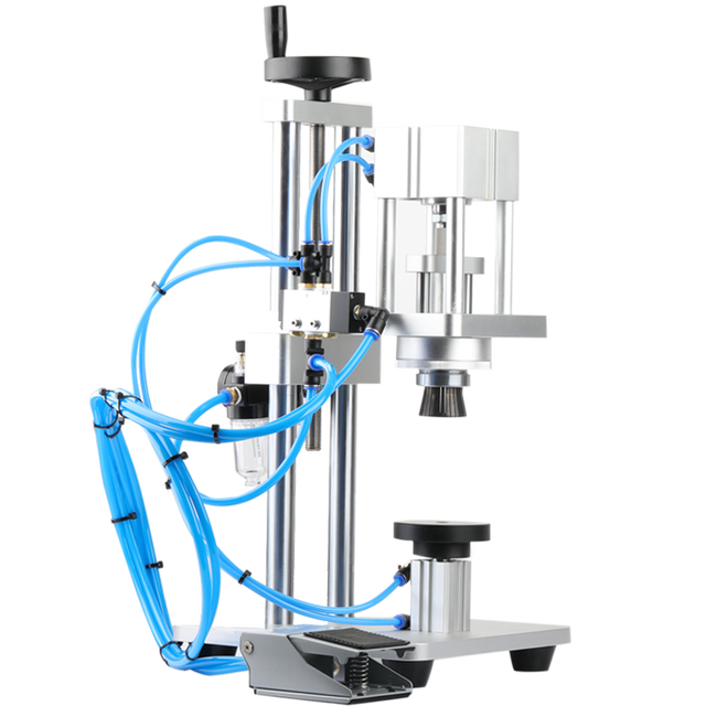 Glass Vials Making Automatic Manual Single Head Aluminum Sealing Perfume Bottle Crimper 20 mm Tabletop Vial Capping Machine
