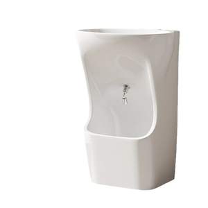 Nuevo Lavabo de Cerámica de Estilo Musulmán de Oriente Medio con Grifo de Doble Orificio para Lavarse Cara, Manos y Pies - Product Image 2