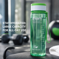 Bouteilles d'eau de sport avec couvercle sans BPA 1000 ml, design durable, hydratation rapide et facile pour la salle de sport et les activités de plein air, cordon inclus