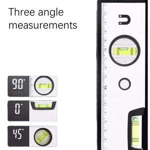 150mm-600mm Jauge d'eau plate <span class=keywords><strong>de</strong></span> haute précision Mini niveau magnétique en aluminium Décoration Niveau <span class=keywords><strong>de</strong></span> mesure - Product Image 4