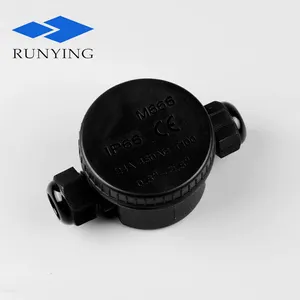 IP66 round shape plastic box circular wires junction box for cable 5-12mm