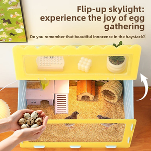 Nouvel <span class=keywords><strong>habitat</strong></span> pour cailles et reptiles, enclos panoramique multi-animaux pour lézards, serpents, hamsters, nid pour animaux de compagnie, cage pour animaux de compagnie - Product Image 3