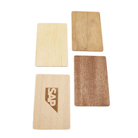 Carte-clé en bois de bambou RFID NFC 13,56 MHz vierge personnalisable et durable pour hôtel, entreprise, cadeau