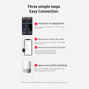 W15 Car Wireless Version 5.3 Audio Transmitter <strong>Receiver</strong> 2 in 1 Mini Amplifier Car Stereo TV Computer <strong>With</strong> USB Converter - Product Image 5