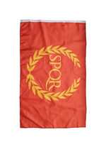 Drapeau Bannière Extérieur Impérial Romain SPQR Fangni, Plusieurs Couleurs, Polyester Imprimé à l'Écran, 3x5 FT, Robuste, Doublement Cousu, pour Cérémonies