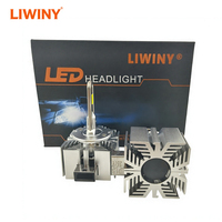 Pièces automobiles Liwiny, éclairages de tuning, ampoule de phare de voiture LED CSP 12V 6000K 120W, lampe automobile D1 D2 D3 D4 D5 D8, éclairage automobile