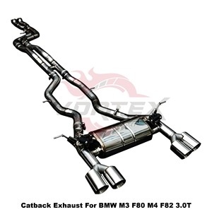 Vortex Electronic Valved <b>Exhaust</b> for BMW M3 F80 M4 F82 F83 S55 3.0T SS304 Performance Muffler - Product Image 2