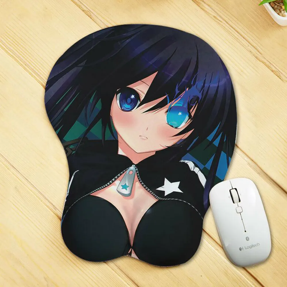 Personalized blank custom anime 3d sexy girl big silicon breast oppai mouse pad