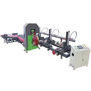 Sierra de cinta vertical CNC de alta velocidad y totalmente automática para transporte de troncos y máquina de aserrado vertical de madera - Product Image 1