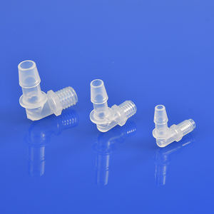 PP素材エルボバーブ-オスアダプターホース接続L 90度スムーズバリなし正確な寸法 - Product Image 6