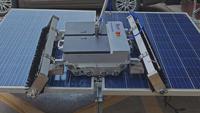 Robot de nettoyage de panneaux solaires MULTIFIT, machine de nettoyage automatique de panneaux, nettoyeur de panneaux solaires photovoltaïques avec lavage à l'eau, télécommande