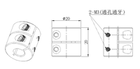 Moteur à couple élevé de type Gripper, accouplement rigide en alliage d'aluminium 5*6 5*8 5*10 etc. Usinage CNC personnalisé non standard