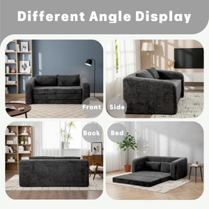 Nouveau canapé-lit moderne et confortable avec accoudoirs et dossier, convertible en matelas sans ossature, pour salon ou chambre d'amis - Product Image 6