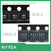 Nuevo en Stock, Circuito Integrado Lógico Original de Fábrica SN74LVC1G175 SOT23-6/SC70-6, Flip-Flop Tipo D Simple Asíncrono con Reinicio, -40C +125C